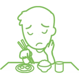 食を失うのイメージ